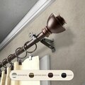 Kd Encimera 0.8125 in. Kingsly Curtain Rod with 120 to 170 in. Extension, Cocoa KD3726106